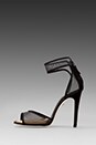 view 5 of 5 Rae Heel in Black Mesh/Black Suede in Black Mesh & Black Suede