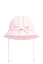 view 1 of 1 Kids Sun Hat in Blush Gingham