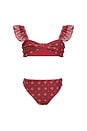view 1 of 7 MAILLOT DE BAIN MIKA in Merlot Bandana Print