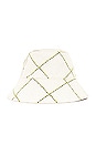 view 3 of 4 Bucket Hat in Cream Check