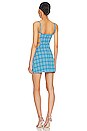 view 4 of 4 Halo Mini Dress in Blue Plaid