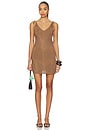 view 1 of 4 Halle Mini Dress in Truffle