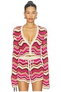 view 1 of 5 GILET CROPPED STELLA in Berry