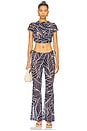 view 5 of 6 Ollie Pant in Navy Palm