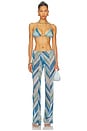 view 5 of 6 Ollie Wide Leg Pant in Glacier
