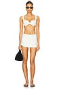 view 5 of 6 Pikka Micro Skirt in Cream Crinkle