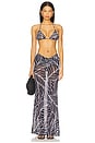view 5 of 6 Akris Skirt in Navy Palm