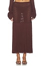 view 1 of 6 Edna Maxi Skirt in Mahogany