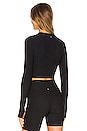 view 3 of 4 Laney Long Sleeve Top in Black Textured