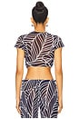 view 3 of 4 Alder Top in Navy Palm