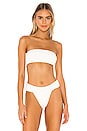 view 2 of 6 BIKINI BANDA SKYLAR in White Texture
