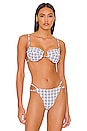 view 1 of 4 HAUT DE MAILLOT DE BAIN LAIS in Navy Houndstooth