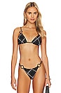 view 1 of 4 Amina Bikini Top in Black Check