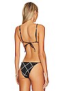 view 3 of 4 Amina Bikini Top in Black Check