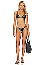 view 4 of 4 Amina Bikini Top in Black Check