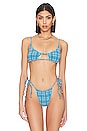 view 1 of 4 TOP BIKINI HUNTER in Blue Plaid