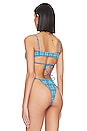 view 3 of 4 TOP BIKINI HUNTER in Blue Plaid