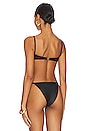 view 3 of 5 Genevieve Bikini Top in Black Satin