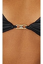 view 5 of 5 Genevieve Bikini Top in Black Satin