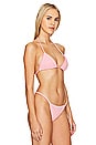 view 2 of 5 Drew Bikini Top in Pink Tweed