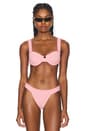 view 1 of 4 Palmer Bikini Top in Pink Tweed