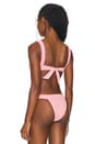 view 3 of 4 Palmer Bikini Top in Pink Tweed