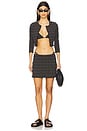 view 4 of 5 Drew Bikini Top in Black Tweed