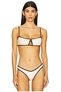 view 1 of 4 Anya Bikini Top in Cream Sequin