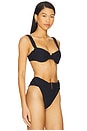 view 2 of 4 Wynn Bikini Top in Black Crinkle
