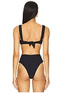 view 3 of 4 Wynn Bikini Top in Black Crinkle