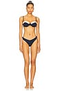 view 4 of 4 Gene Bikini Bottom in Textured Navy