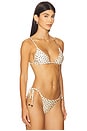 view 2 of 5 Emerson Bikini Top in Ivory Domino