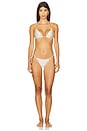 view 4 of 5 Eadie Bikini Bottom in Ivory Domino