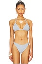 view 1 of 5 Lucinda Triangle Bikini Top in Azure