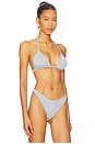 view 2 of 5 Lucinda Triangle Bikini Top in Azure