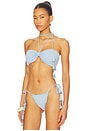 view 2 of 4 Eleanor Halter Bikini Top in Skylar