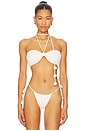 view 1 of 4 Eleanor Halter Bikini Top in Dove