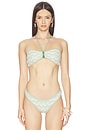 view 1 of 5 Portia Halter Bikini Top in Aloe