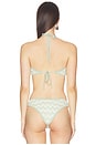 view 3 of 5 Portia Halter Bikini Top in Aloe