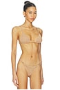 view 2 of 5 Parte de cima do biquíni Zuri in Gold Shimmer