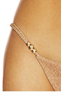 view 5 of 5 Zack Bikini Bottom in Gold Shimmer