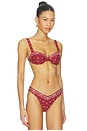view 2 of 4 Lara Bikini Top in Merlot