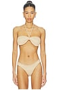 view 1 of 5 HAUT DE MAILLOT DE BAIN DOS NAGEUR FINN in Cashew