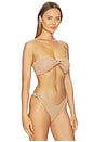 view 2 of 5 Hailey Bikini Top in Gold Shimmer