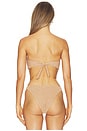 view 3 of 5 Hailey Bikini Top in Gold Shimmer