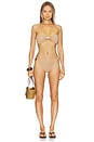 view 4 of 5 Hailey Bikini Top in Gold Shimmer