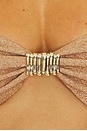 view 5 of 5 Hailey Bikini Top in Gold Shimmer
