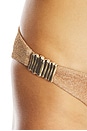 view 5 of 5 Helen Bikini Bottom in Gold Shimmer
