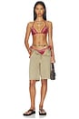 view 5 of 5 Eadie Bikini Bottom in Merlot