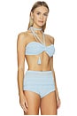 view 2 of 4 HAUT DE MAILLOT DE BAIN DOS NAGEUR VANA in Celeste